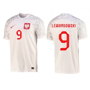 Polen Robert Lewandowski #9 Hemmatröja VM 2022 Kortärmad